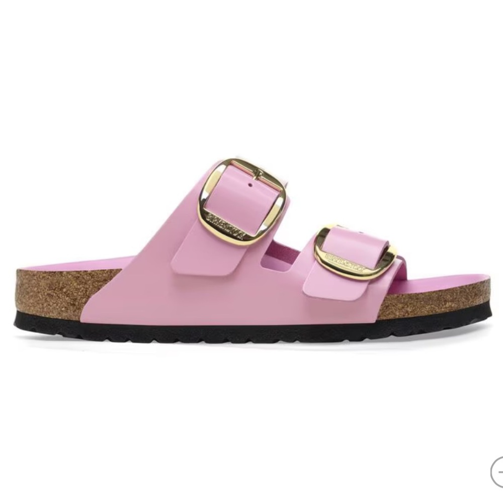 NWT BIRKENSTOCK Arizona Big Buckle Patent, High Shine Fondant Pink, size 37N - Picture 6 of 8